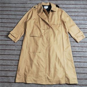 Long men's trench coat brown